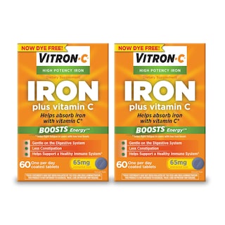 Foto 1 | Suplemento de Hierro Vitron-c Alta Potencia 65 Mg 60 Comprimidos X2 - Venta Internacional