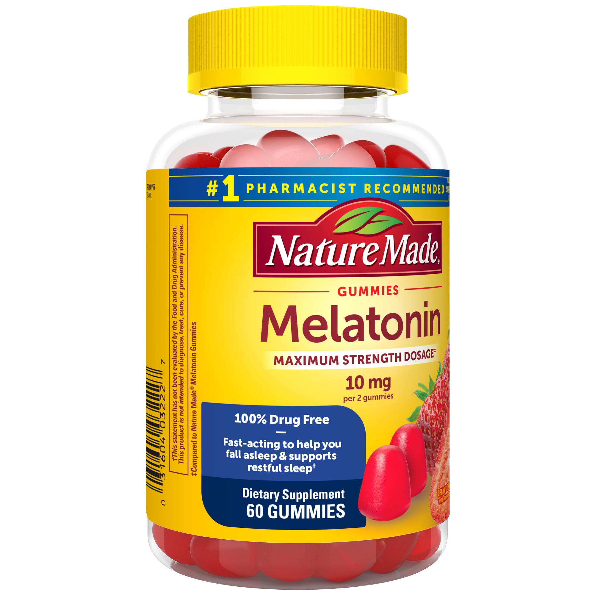 Foto 8 pulgar | Gomitas de Melatonina Sleep Aid Nature Made 10 mg 60 Unidades - Venta Internacional