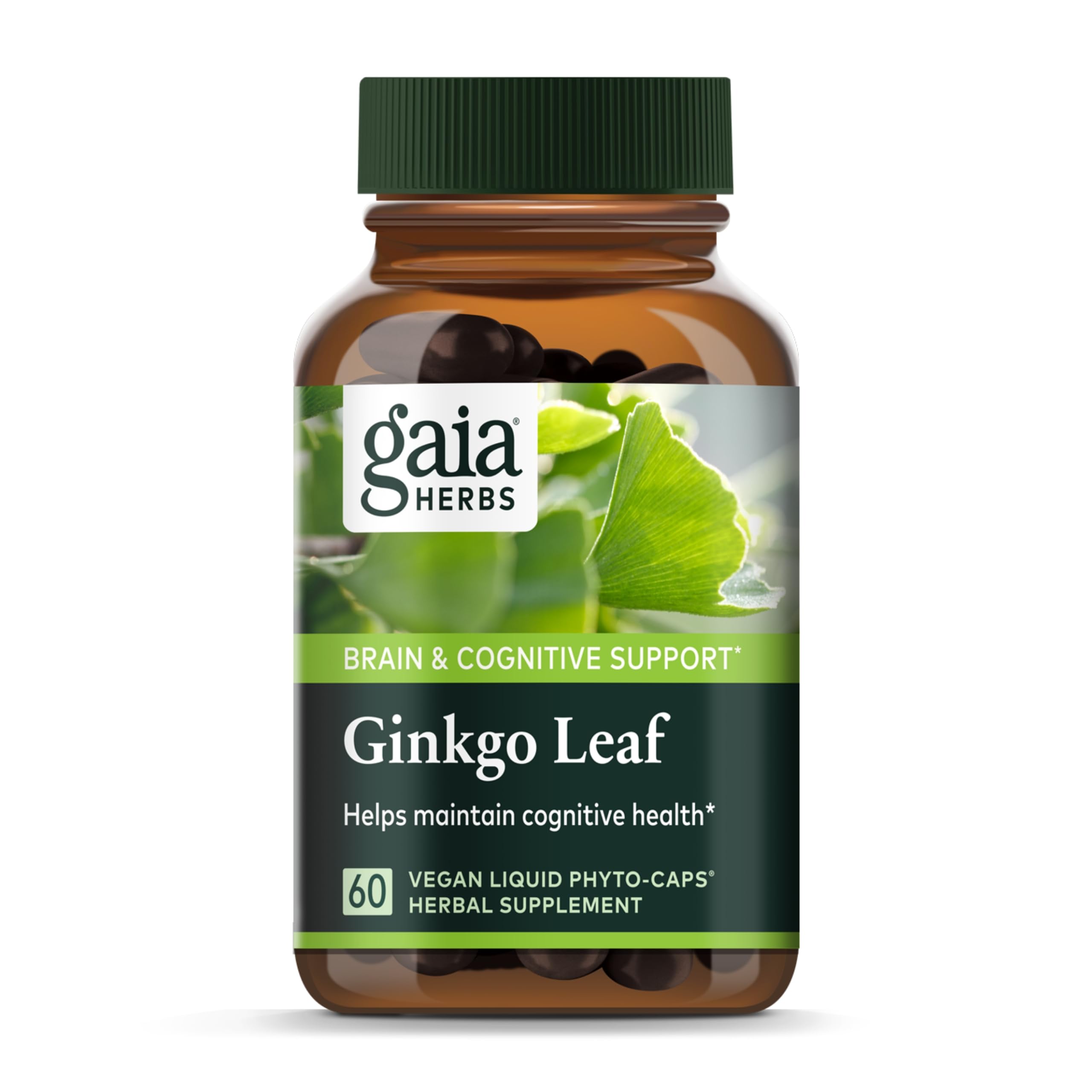 Foto 2 pulgar | Suplemento Gaia Herbs Ginkgo Leaf 60 Cápsulas Veganas - Venta Internacional.