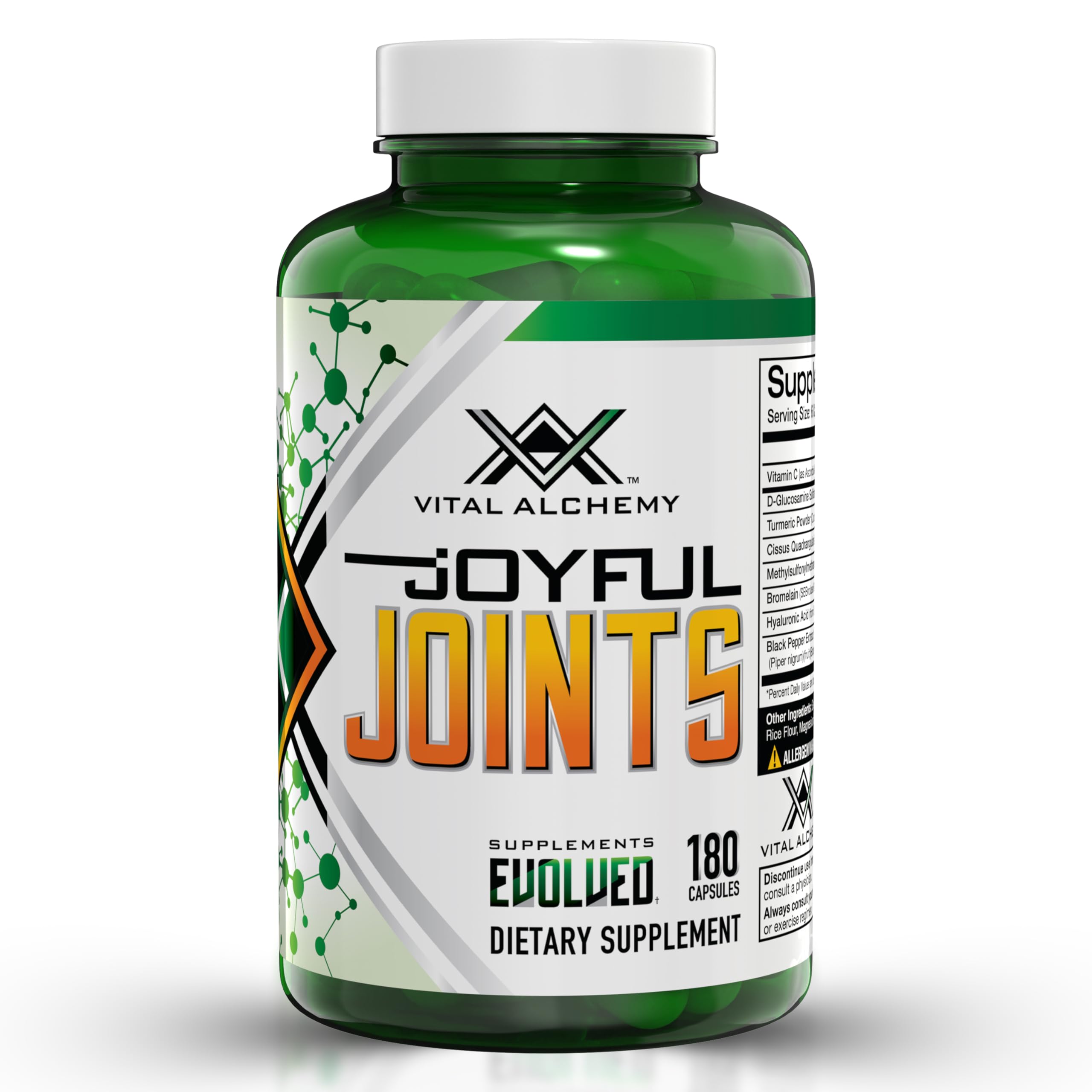 Foto 2 pulgar | Suplemento de Apoyo Articular Vital Alchemy Joyful Joints 180 Cápsulas - Venta Internacional
