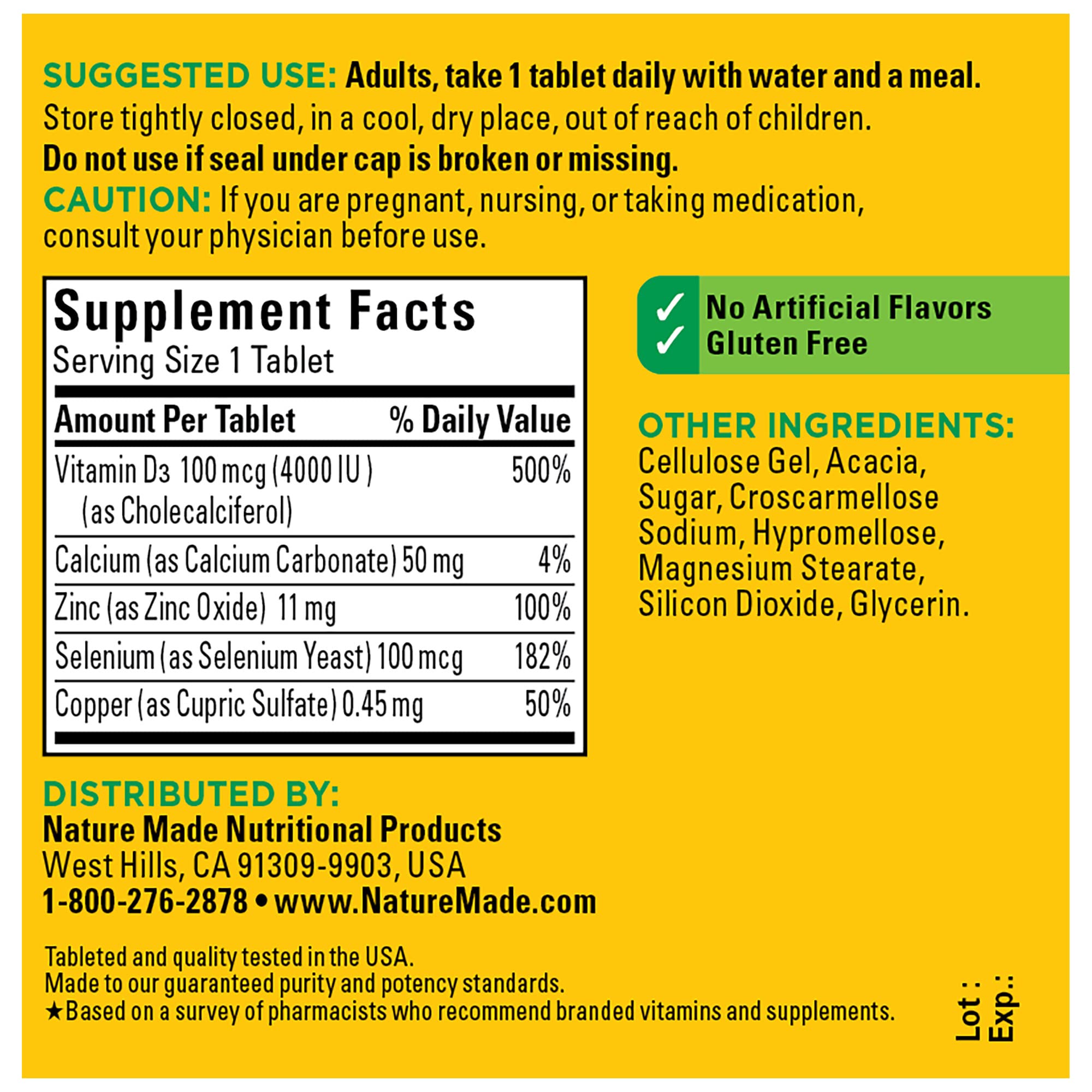 Foto 6 pulgar | Suplementos Nature Made Supercomplejo Inmunitario Vitamina D 70 Comprimidos - Venta Internacional