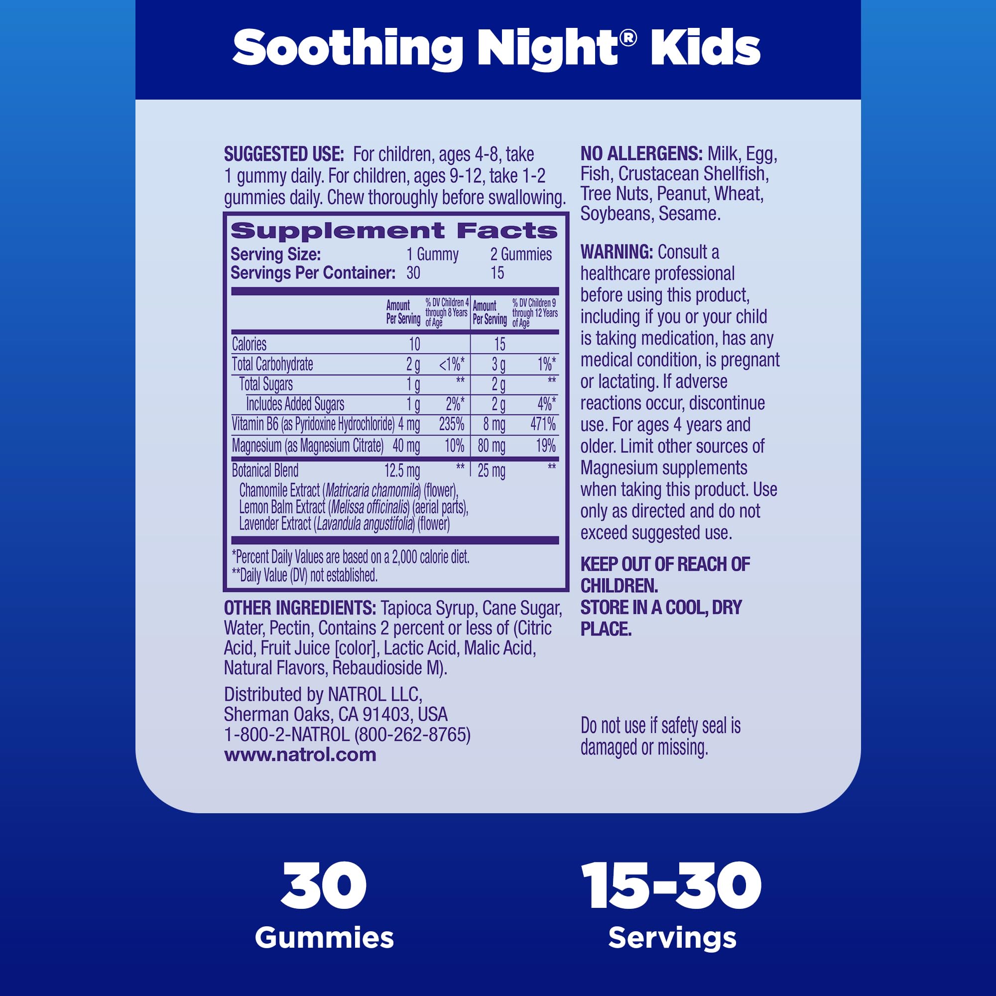 Foto 5 | Suplementos Natrol Kids Gomitas de Magnesio Relajantes para la Noche 30 Gomitas - Venta Internacional