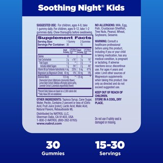 Foto 5 | Suplementos Natrol Kids Gomitas de Magnesio Relajantes para la Noche 30 Gomitas - Venta Internacional