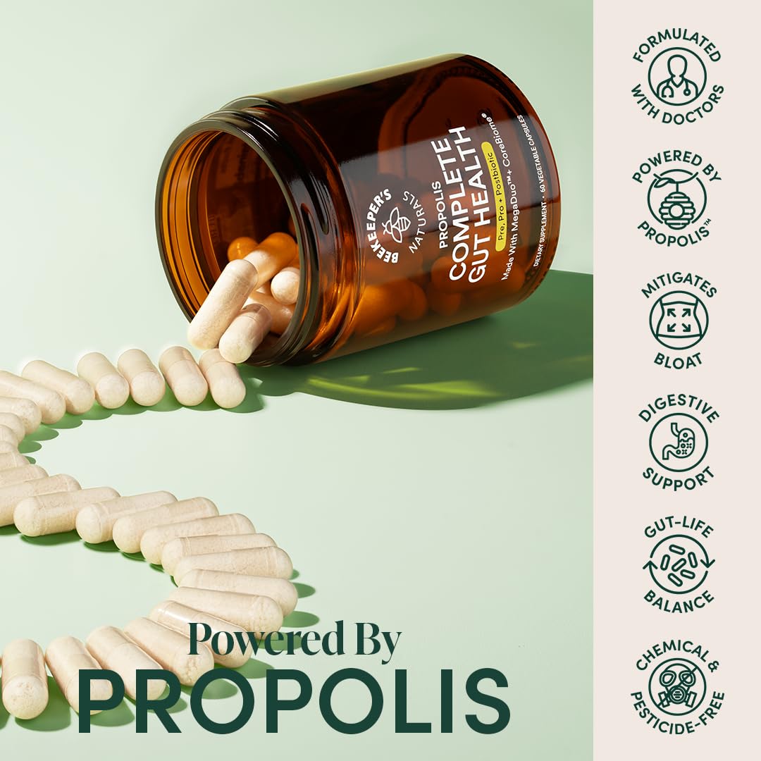 Foto 3 pulgar | Suplemento Beekeeper's Naturals Complete Gut Health 60 Cápsulas - Venta Internacional