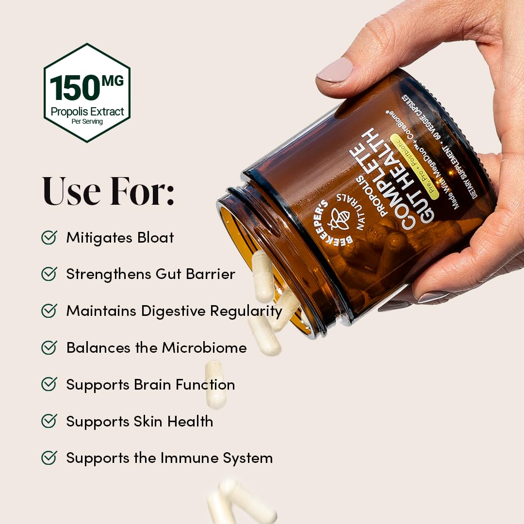 Foto 5 pulgar | Suplemento Beekeeper's Naturals Complete Gut Health 60 Cápsulas - Venta Internacional