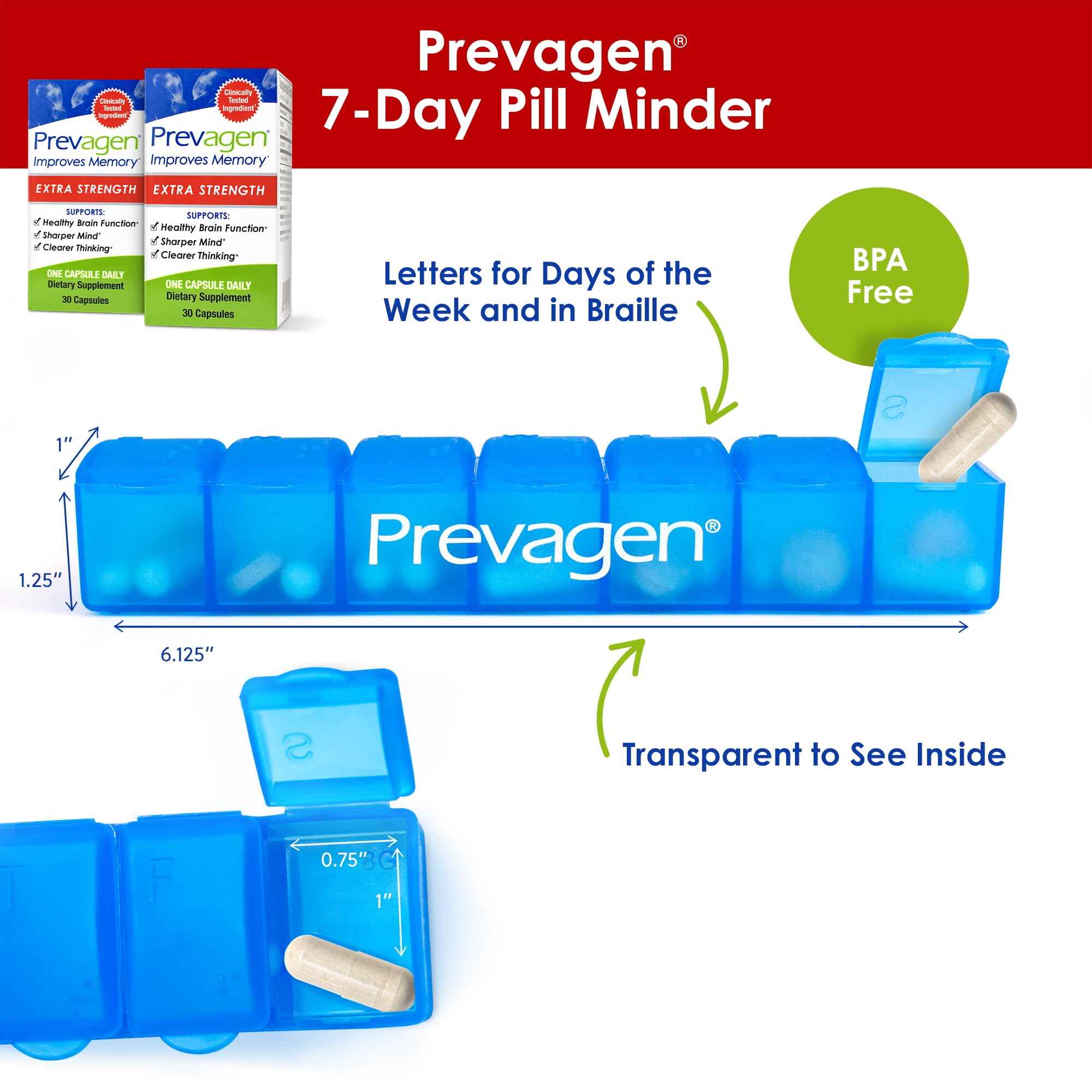 Foto 7 pulgar | Suplemento Prevagen Extra Strength 2 Piezas de 30 Cápsulas-Venta Internacional