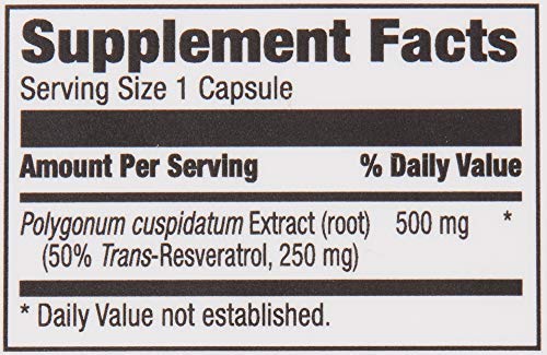 Foto 4 pulgar | Suplemento Revly Trans-resveratrol 250 Mg 60 Cápsulas - Venta Internacional
