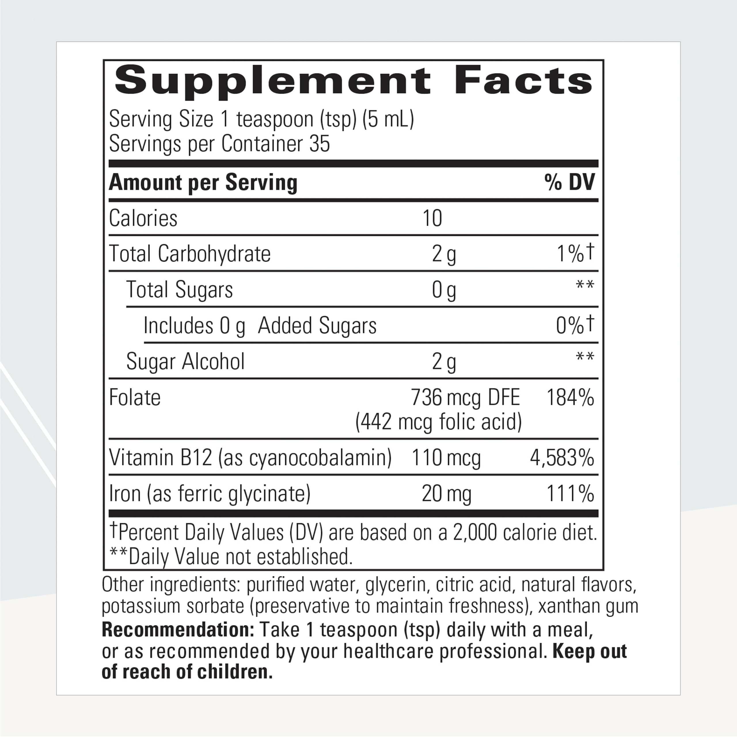 Foto 3 pulgar | Suplemento de Hierro Integrative Therapeutics 180 ml - Venta Internacional