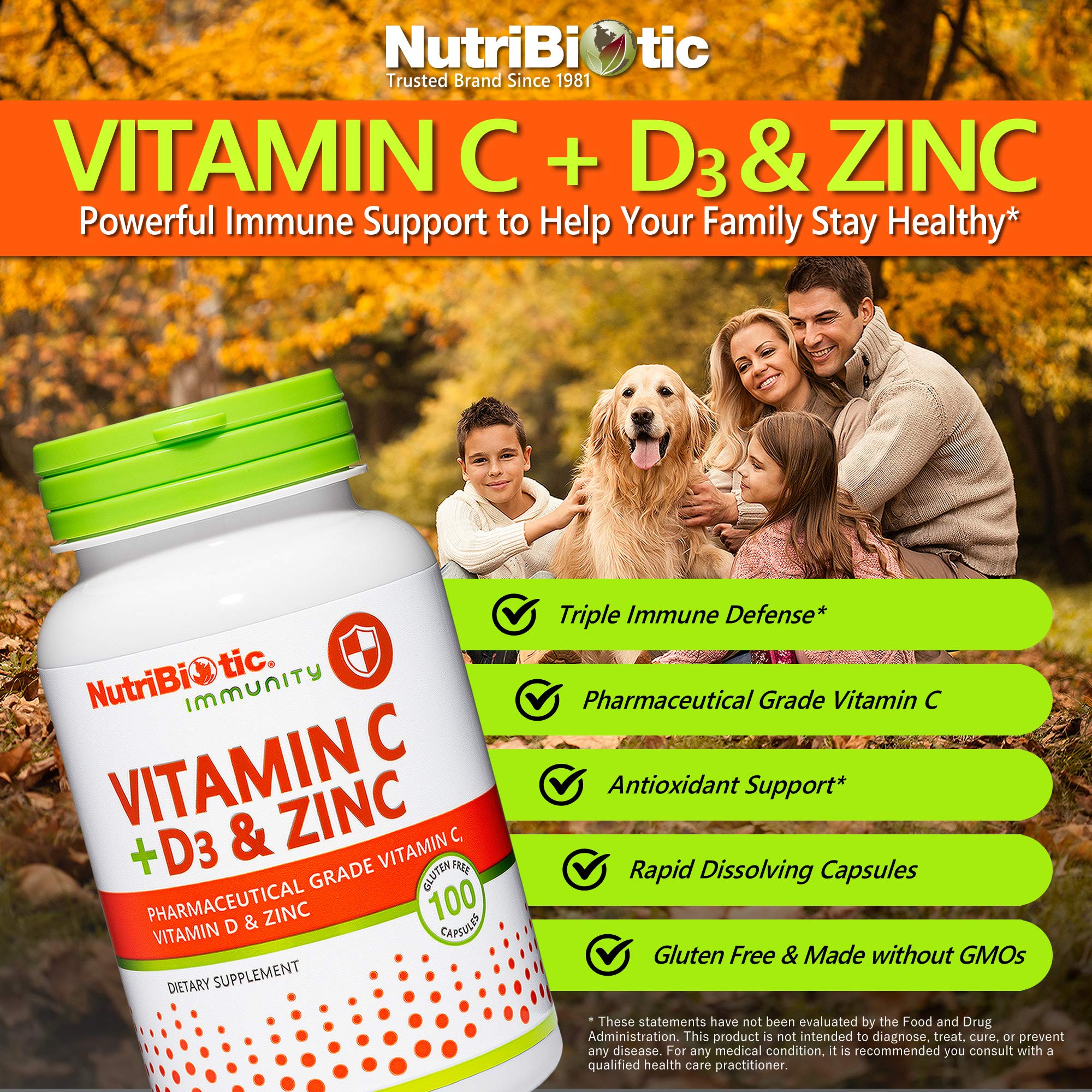 Foto 3 pulgar | Suplemento Nutribiotic de Vitamina C de 100 Cápsulas-Venta Internacional