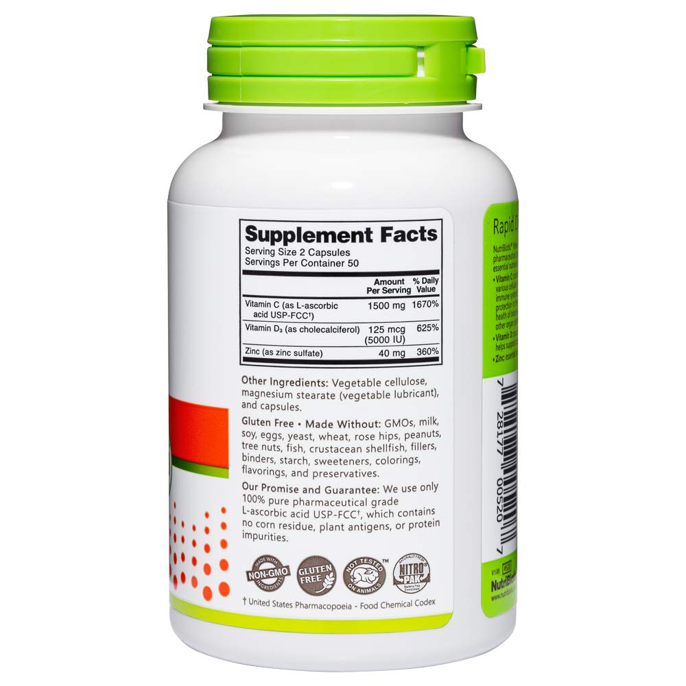 Foto 6 pulgar | Suplemento Nutribiotic de Vitamina C de 100 Cápsulas-Venta Internacional