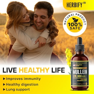 Foto 4 | Suplemento Herbify Mullein Drops p 120 ml - Venta Internacional