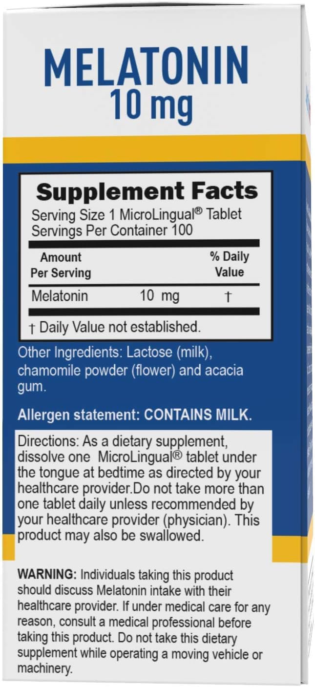 Foto 5 pulgar | Microcomprimidos de Melatonina Superior Source 10 Mg 100 Unidades - Venta Internacional