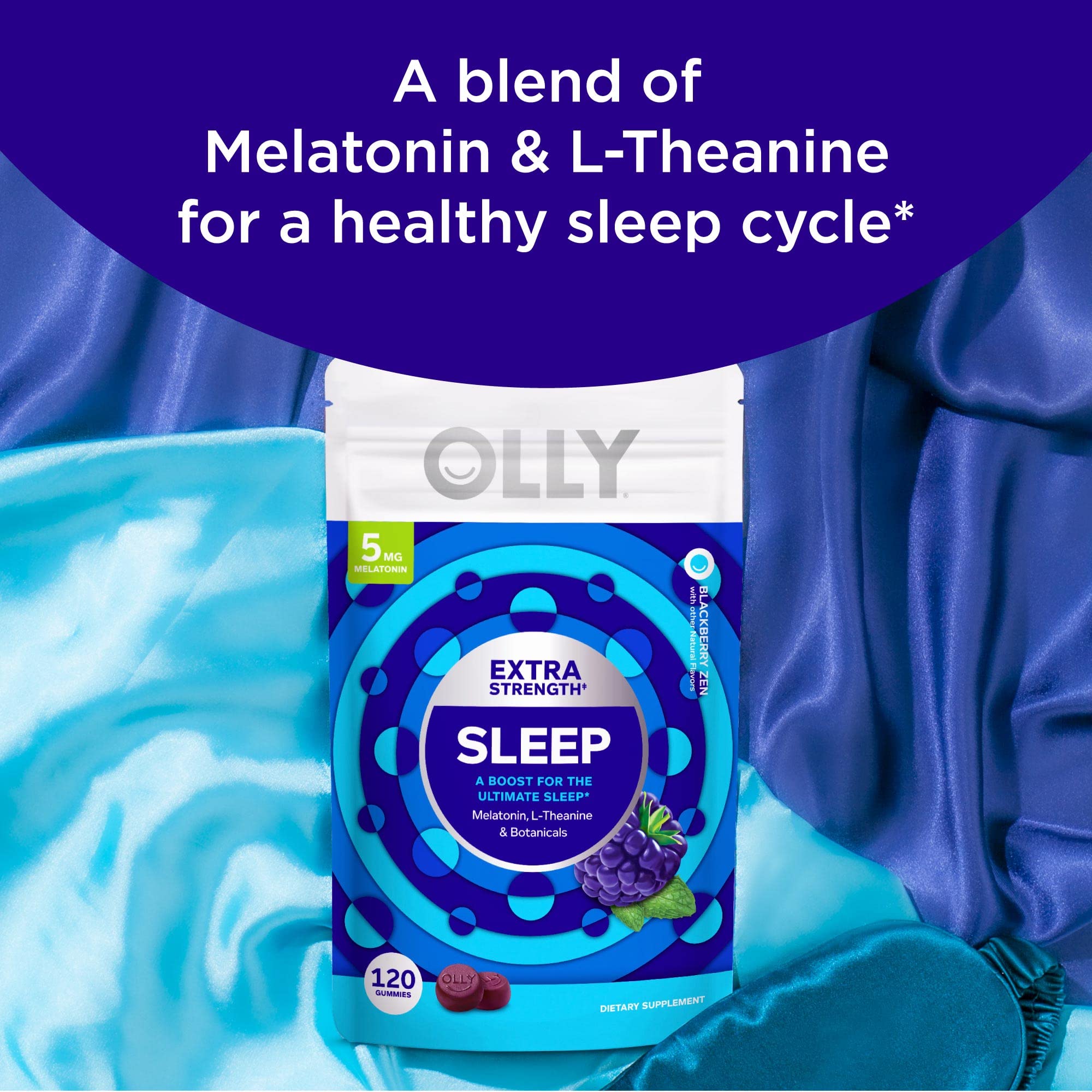 Foto 3 pulgar | Sleep Gummy Olly Extra Strength 5 Mg de Melatonina 120 Unidades - Venta Internacional