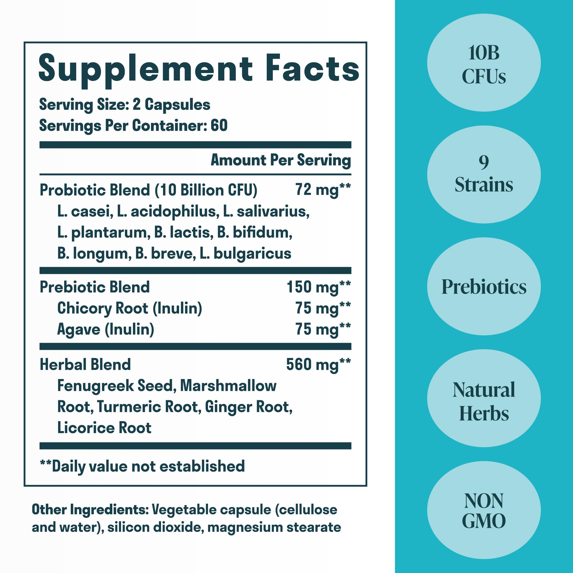 Foto 3 pulgar | Suplemento Nuven Naturals Gut Health de 120 Cápsulas-Venta Internacional
