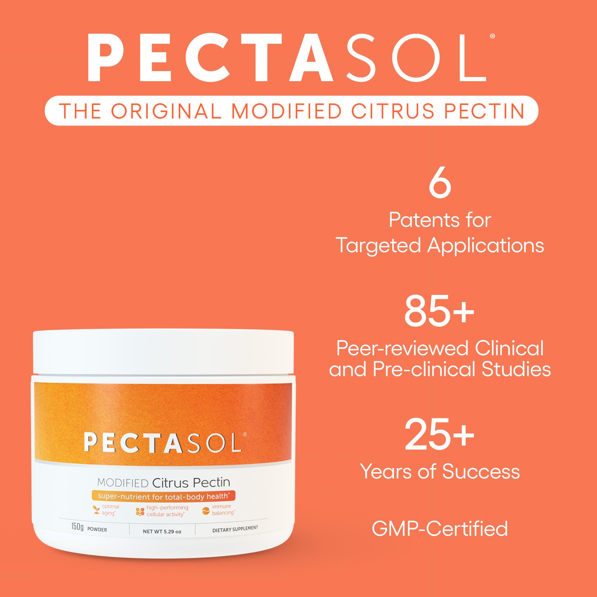 Foto 3 pulgar | Suplemento de Salud EcoNugenics Pectasol Pectina Cítrica Modificada 150 g - Venta Internacional