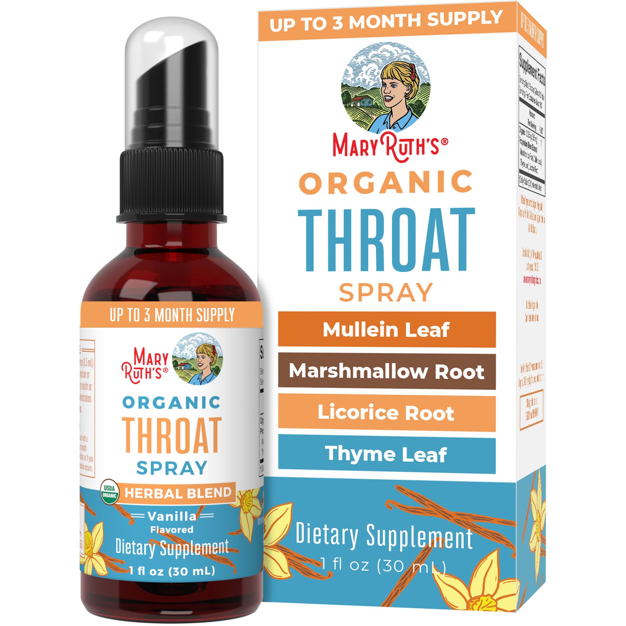 Foto 1 | Spray Para La Garganta Maryruth's Usda Organic Con Malvavisco De Gordolobo - Venta Internacional