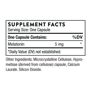 Foto 2 | Suplemento de Melatonina 5 mg 60 Cápsulas - Venta Internacional