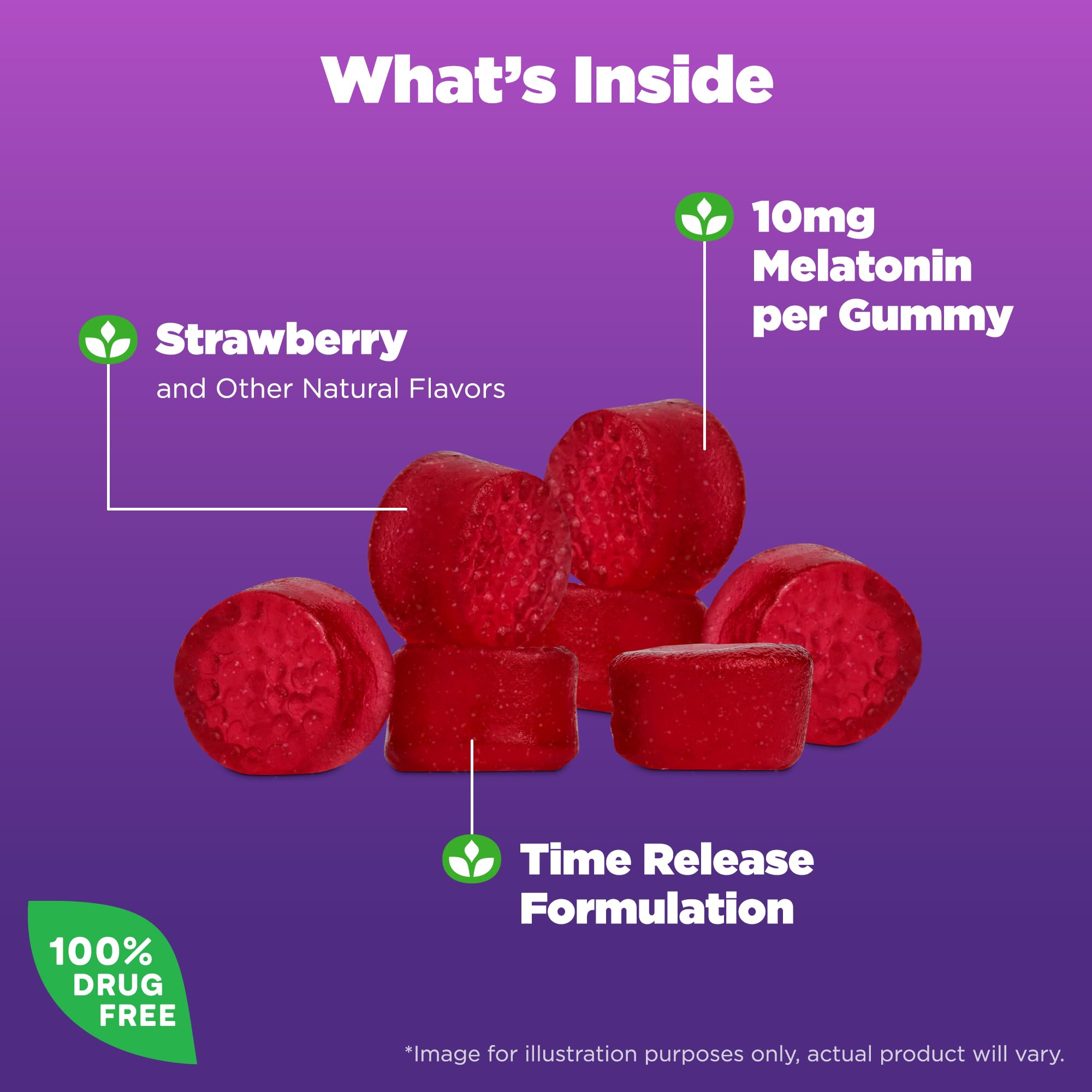 Foto 2 | Suplemento de Gomitas Natrol Time Release de Melatonina 3 mg - Venta Internacional