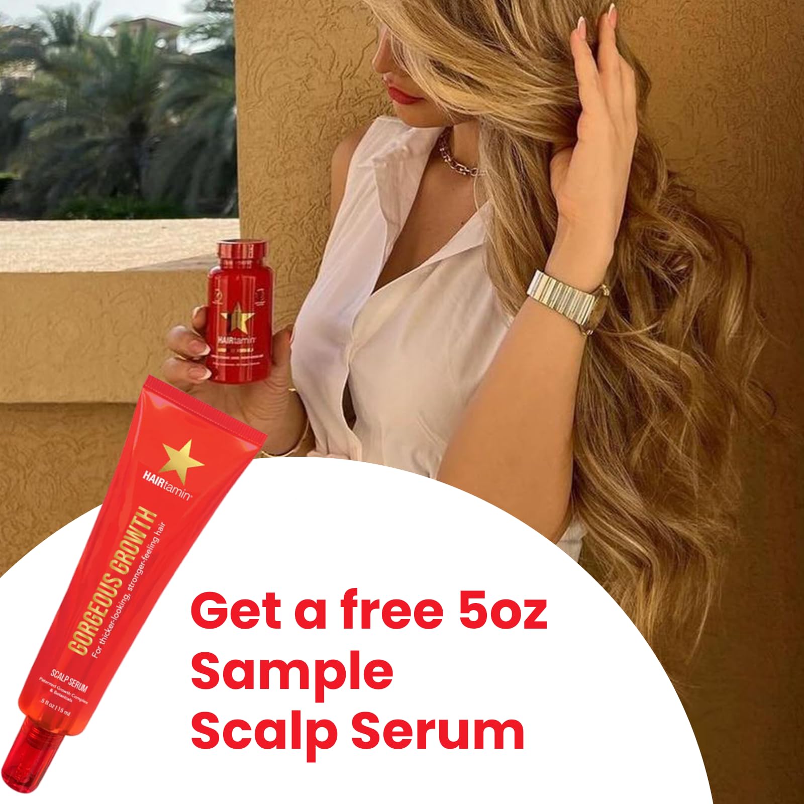 Foto 3 pulgar | Suplemento y Sérum para Cuero Cabelludo Hairtamin  - Venta Internacional