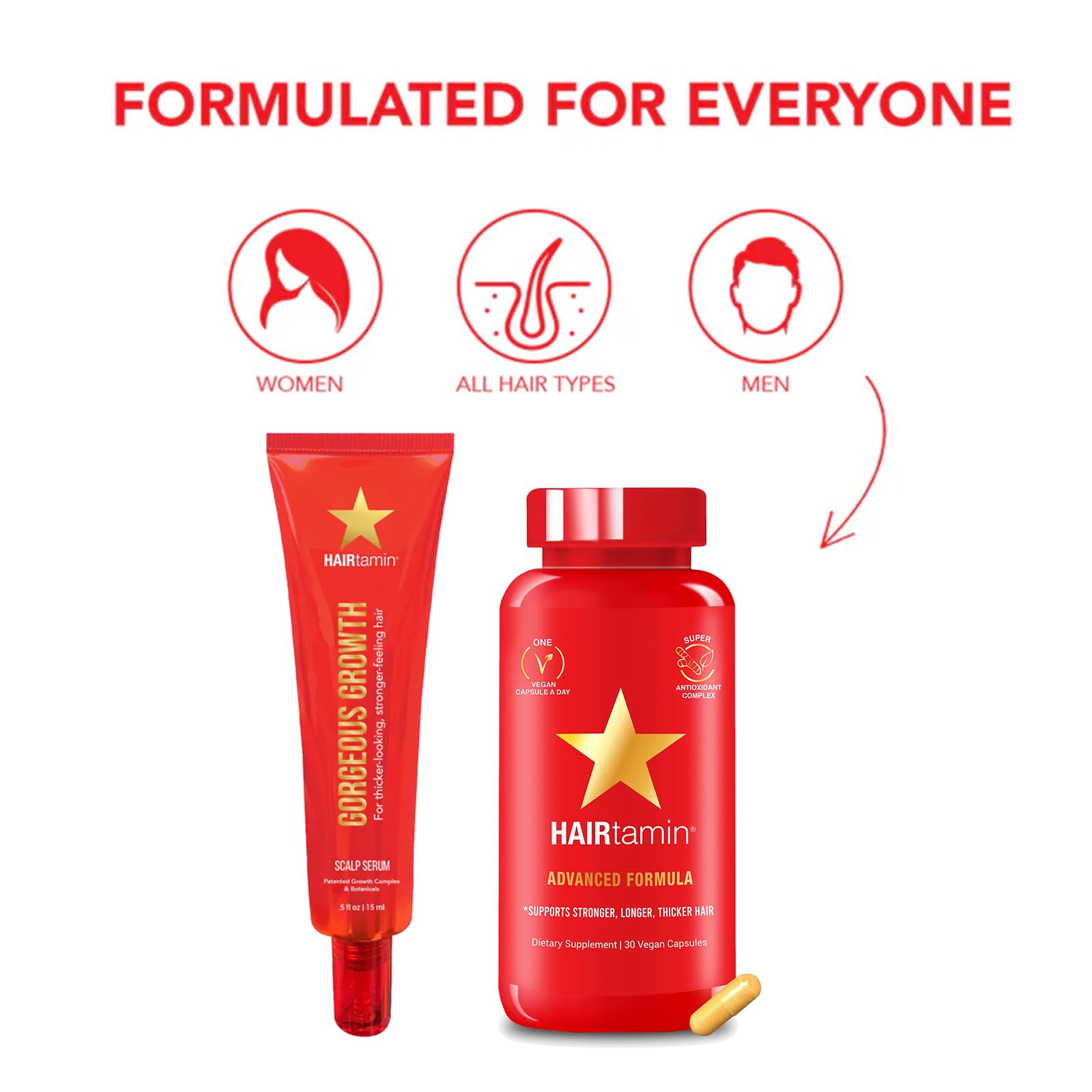 Foto 4 pulgar | Suplemento y Sérum para Cuero Cabelludo Hairtamin  - Venta Internacional
