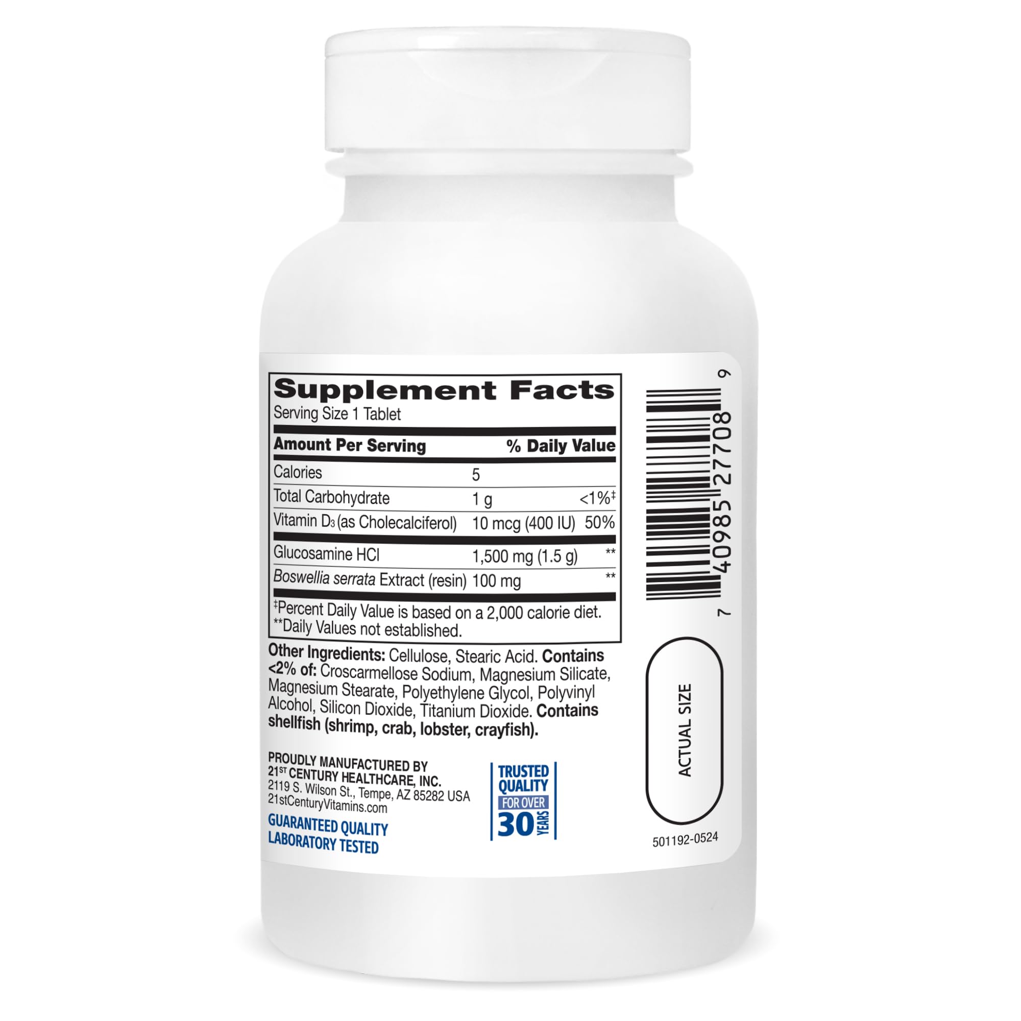 Foto 6 pulgar | Suplemento 21st Century Glucosamine Daily Complex Plus D - Venta Internacional.
