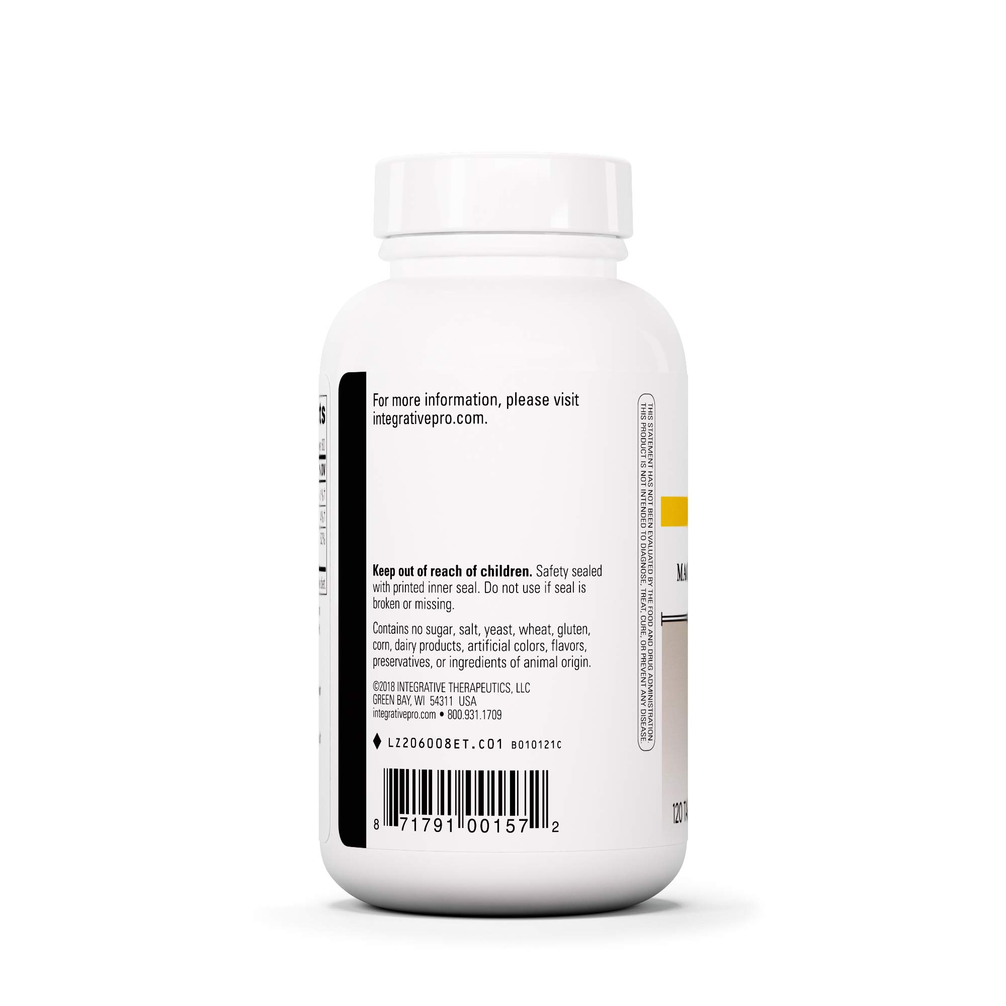 Foto 4 pulgar | Suplemento Integrative Therapeutics Glicinato De Magnesio de 120 Tabletas-Venta Internacional