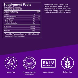 Foto 2 | Sleep Gummies Bulletproof Sin Azúcar Sabor Mora 60 Unidades - Venta Internacional