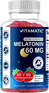 Foto 1 | Suplemento Vitamínico de Melatonina 60 mg sin Azúcar 60 Gomitas - Venta Internacional