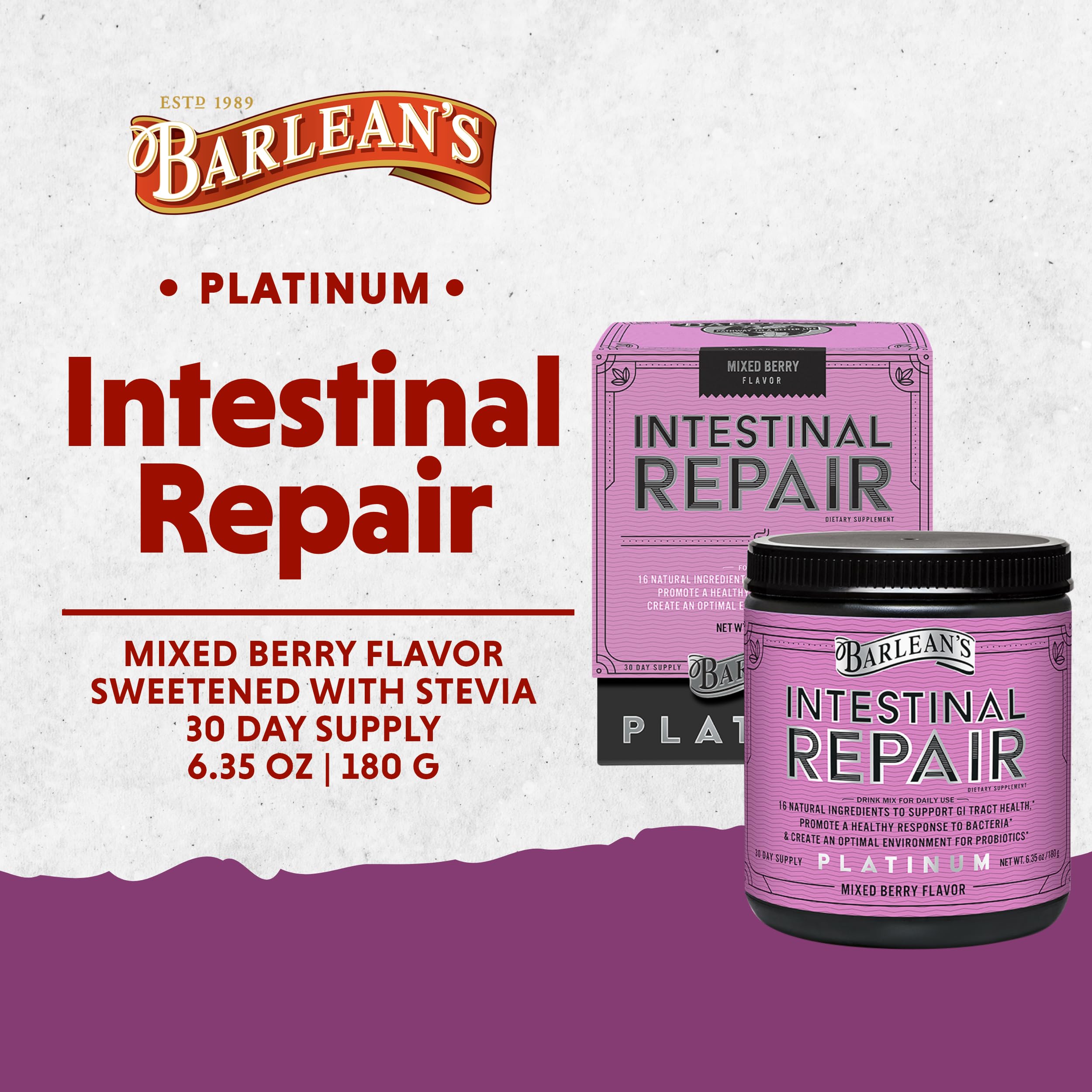 Foto 3 pulgar | Suplemento Barlean's Intestinal Repair Gut Health 180 ml - Venta Internacional