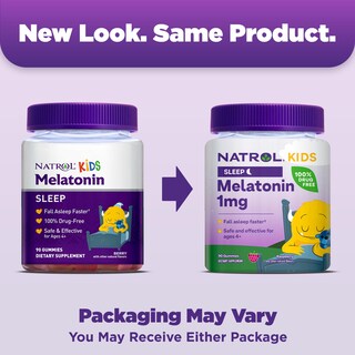 Foto 2 | Suplemento Natrol Kids de Melatonina 1 mg Gomitas para Dormir 90 Gomitas - Venta Internacional