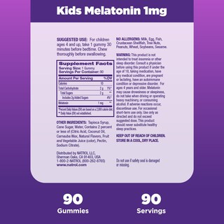 Foto 6 | Suplemento Natrol Kids de Melatonina 1 mg Gomitas para Dormir 90 Gomitas - Venta Internacional