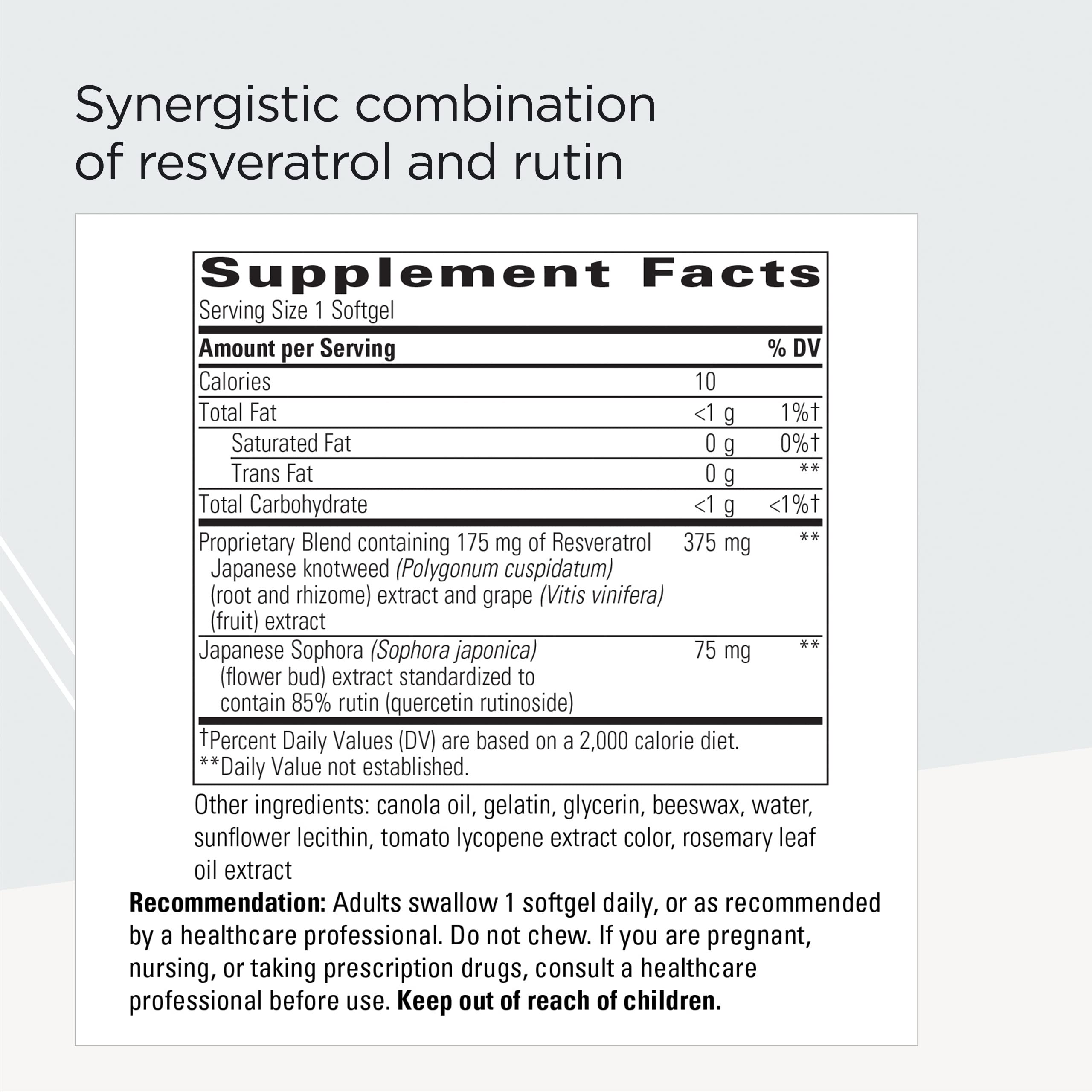 Foto 3 pulgar | Suplemento Integrative Therapeutics Resveratrol Ultra Hp de 60 Tabletas-Venta Internacional