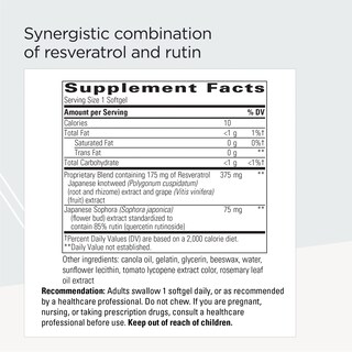 Foto 2 | Suplemento Integrative Therapeutics Resveratrol Ultra Hp de 60 Tabletas-Venta Internacional