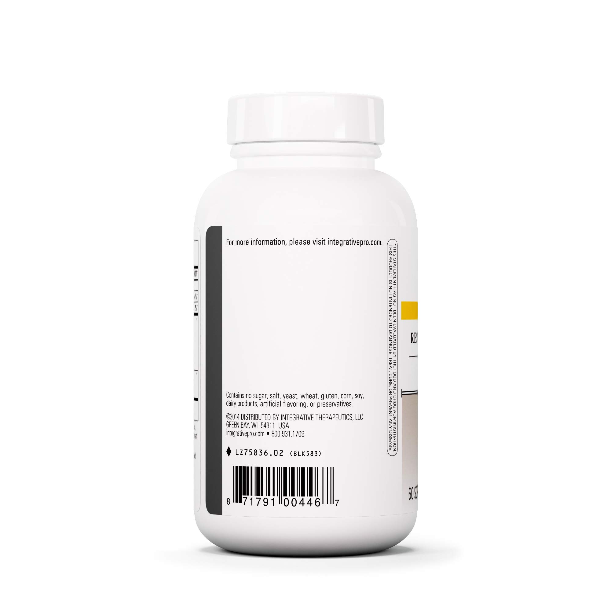 Foto 4 pulgar | Suplemento Integrative Therapeutics Resveratrol Ultra Hp de 60 Tabletas-Venta Internacional