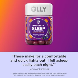 Foto 6 | Melatonina Gummy Olly Sleep Immunity 3 Mg con Vitamina C y Zinc - Venta Internacional