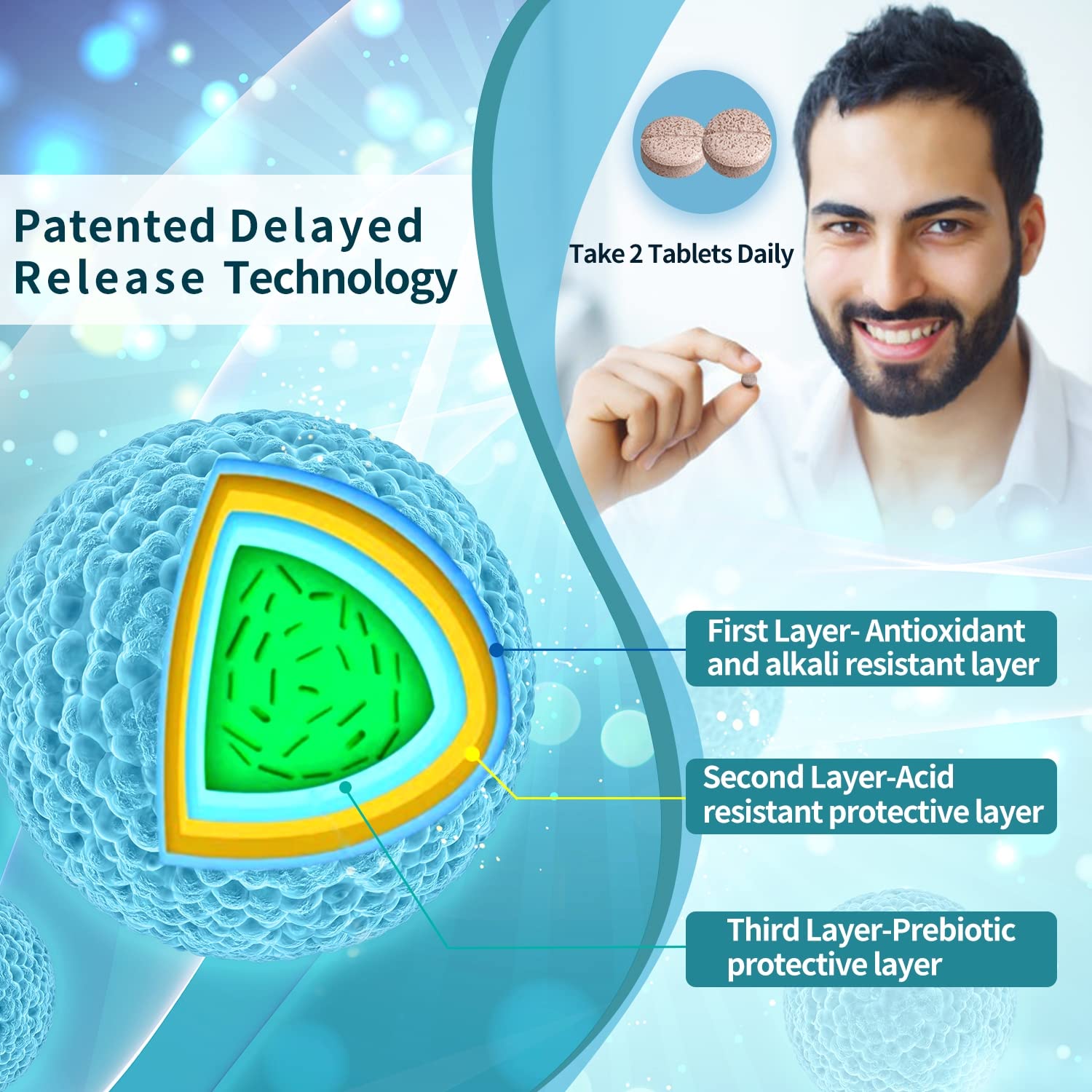 Foto 4 pulgar | Probioticos Nature Target Salud Digestiva E Inmunológica 90 Comprimidos - Venta Internacional