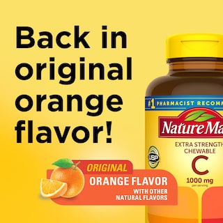 Foto 2 | Suplemento de Vitamina C Masticable Nature Made 1000 Mg 90 Tabletas - Venta Internacional