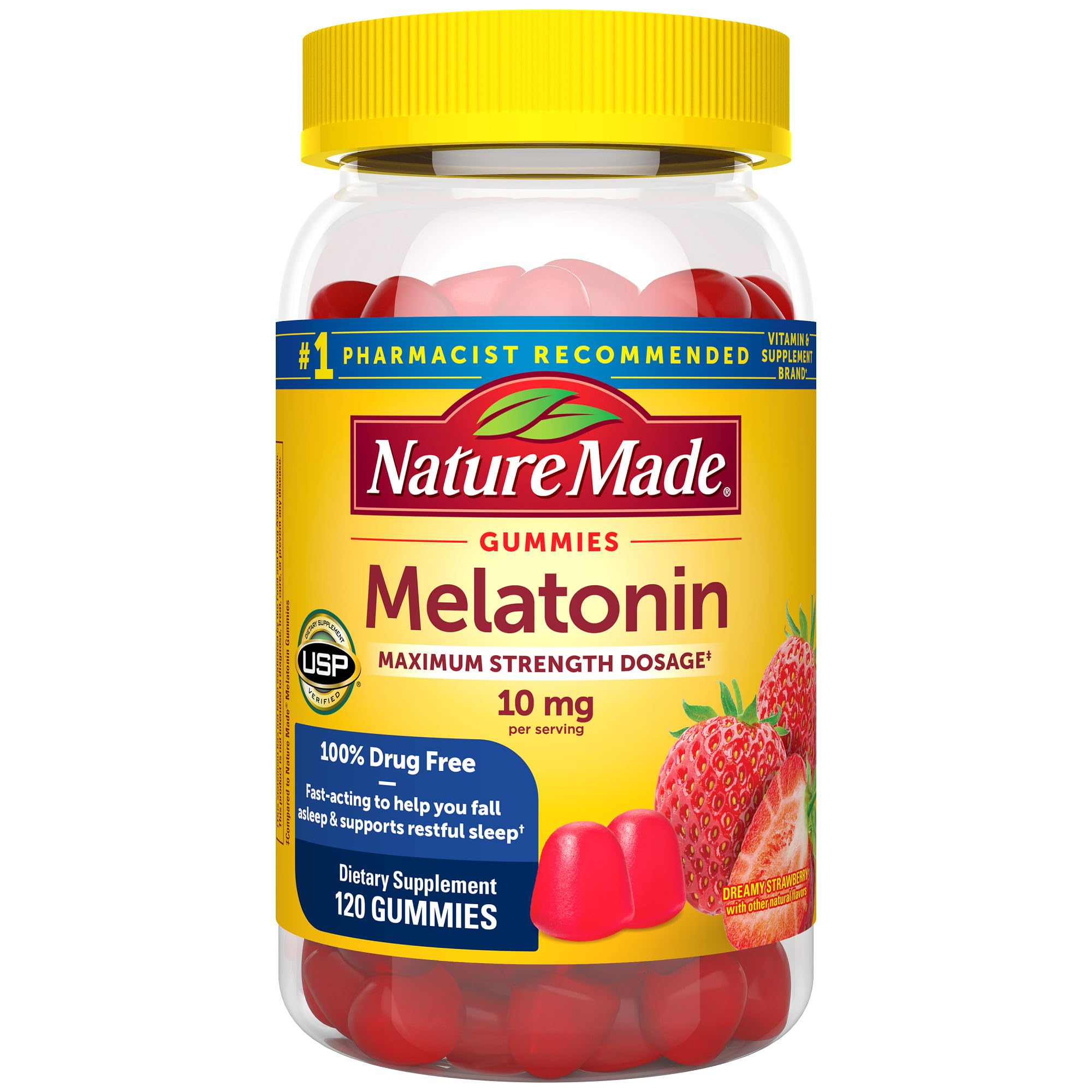 Gomitas de Melatonina Sleep Aid Nature Made 10 mg 120 Unidades - Venta Internacional