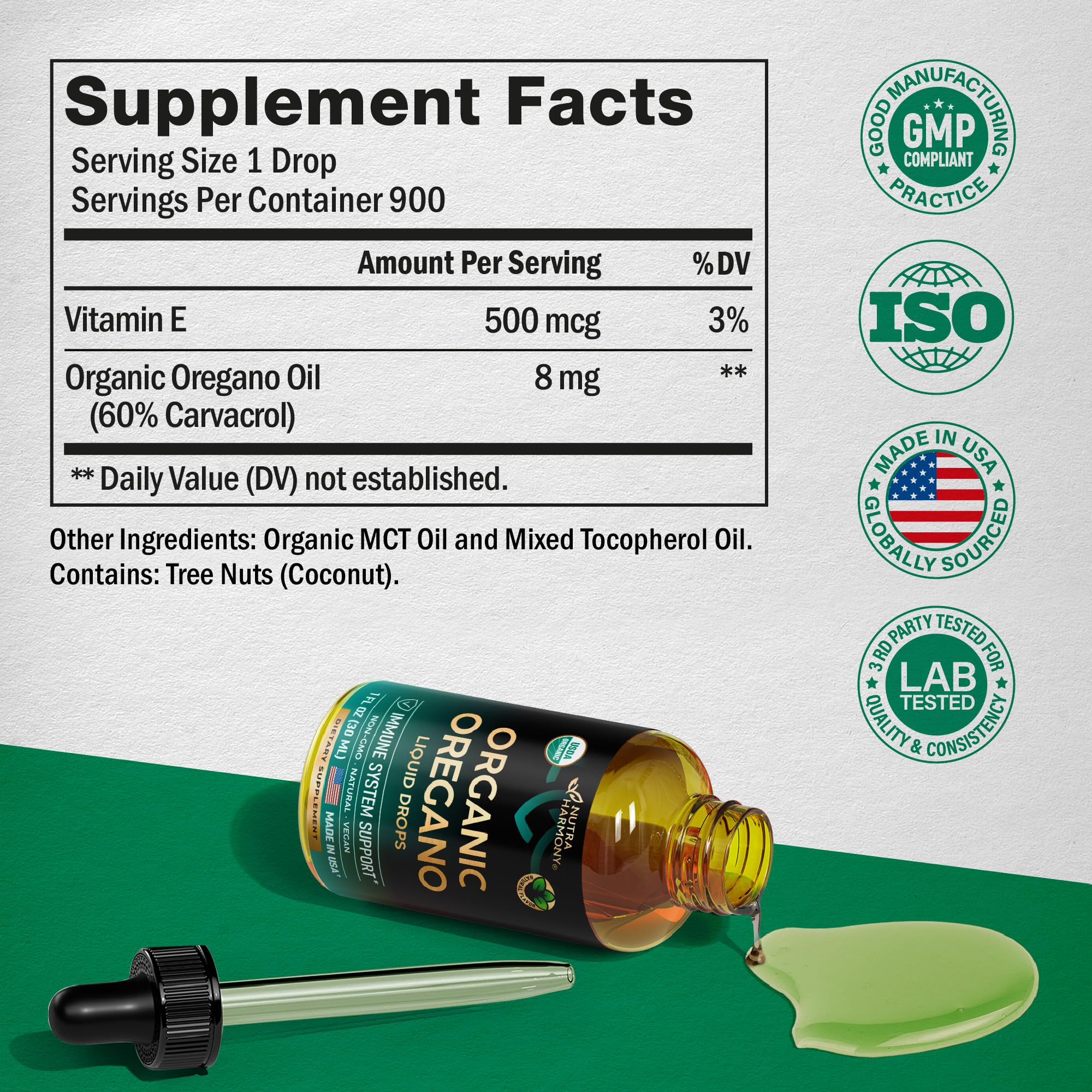 Foto 2 | Suplemento en Gotas de Aceite de Orégano con Vitamina  E 30 ml- Venta Internacional