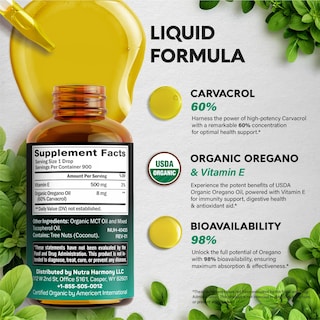 Foto 4 | Suplemento en Gotas de Aceite de Orégano con Vitamina E 30 ml- Venta Internacional