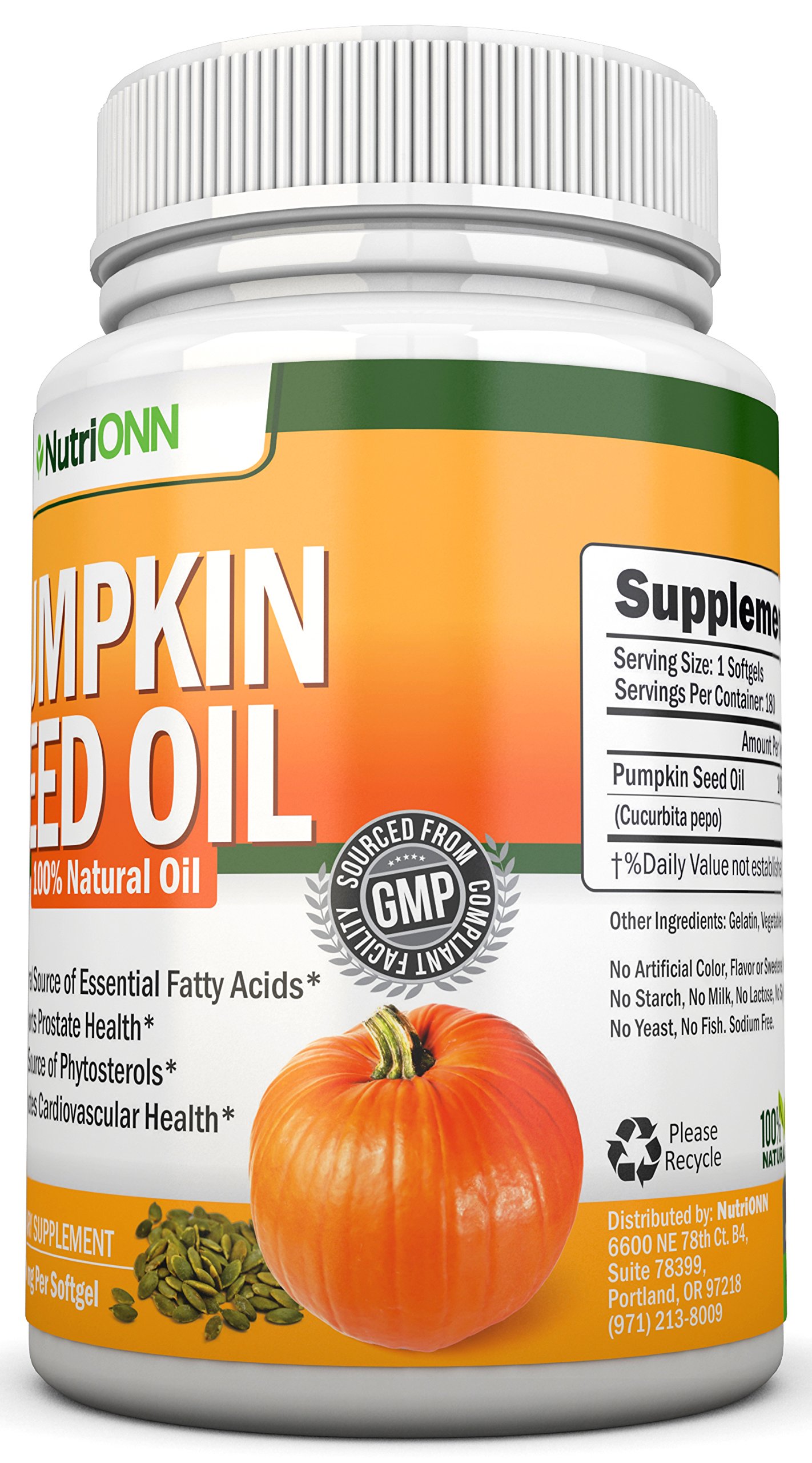 Foto 7 pulgar | Suplemento Nutrionn Aceite Semillas de Calabaza 1000 Mg 180 Cápsulas Blandas - Venta Internacional