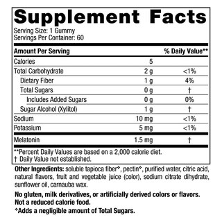 Foto 2 | Suplemento de Gomitas de Melatonina Nordic Naturals 1,5 mg 60 Gomitas - Venta Internacional