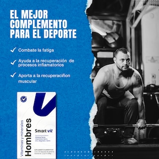 Foto 5 | Smart Vit Vitaminas Y Minerales Hombres 30 Capsulas Suplemento Alimenticio Biocaps Mexico