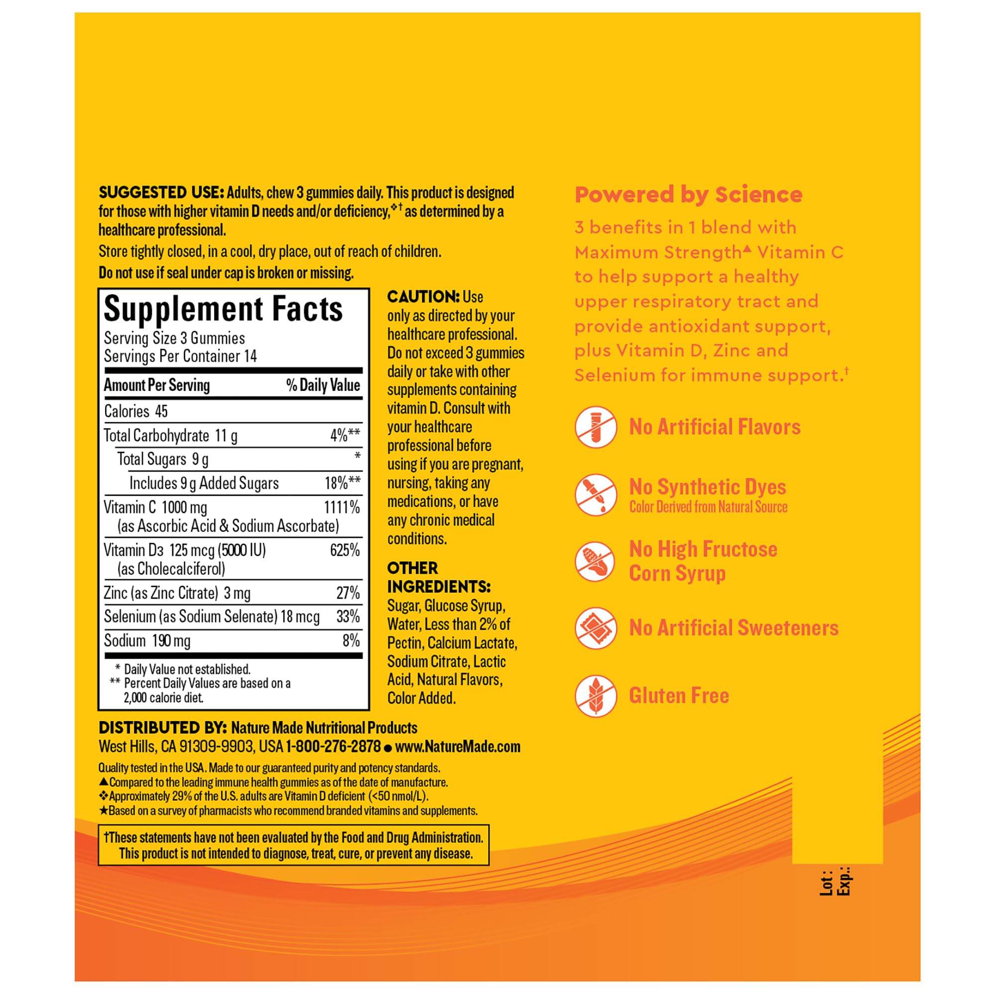 Foto 7 pulgar | Gomitas Nature Made Wellblends Immunemax Vitamina C 1000 Mg - Venta Internacional