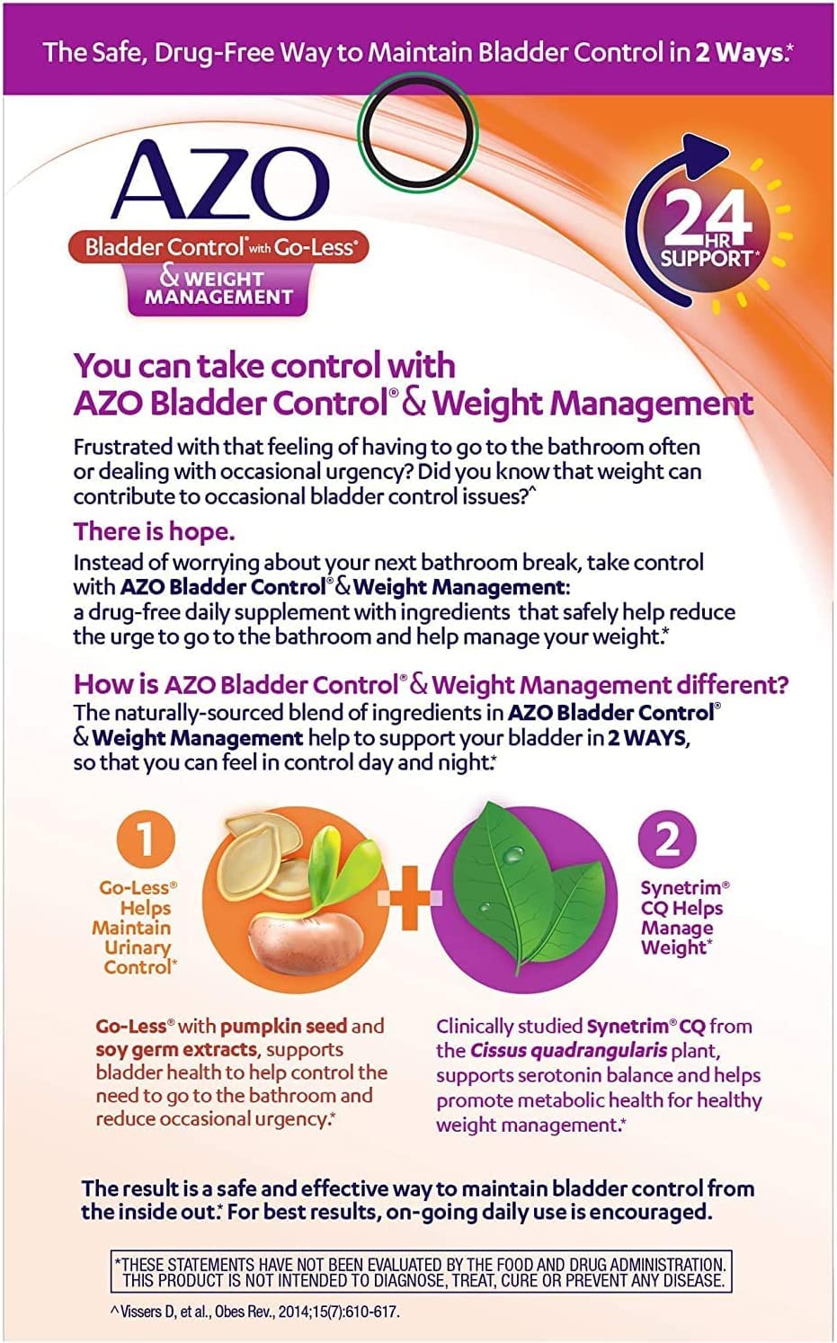 Foto 5 pulgar | Complemente Azo Bladder Control con Go-Less y Control de Peso - Venta Internacional