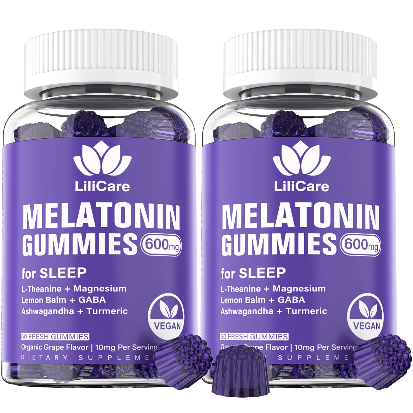 Foto 2 pulgar | Suplemento EnvyDeal de Melatonina 2 Piezas de 50 Gomitas-Venta Internacional