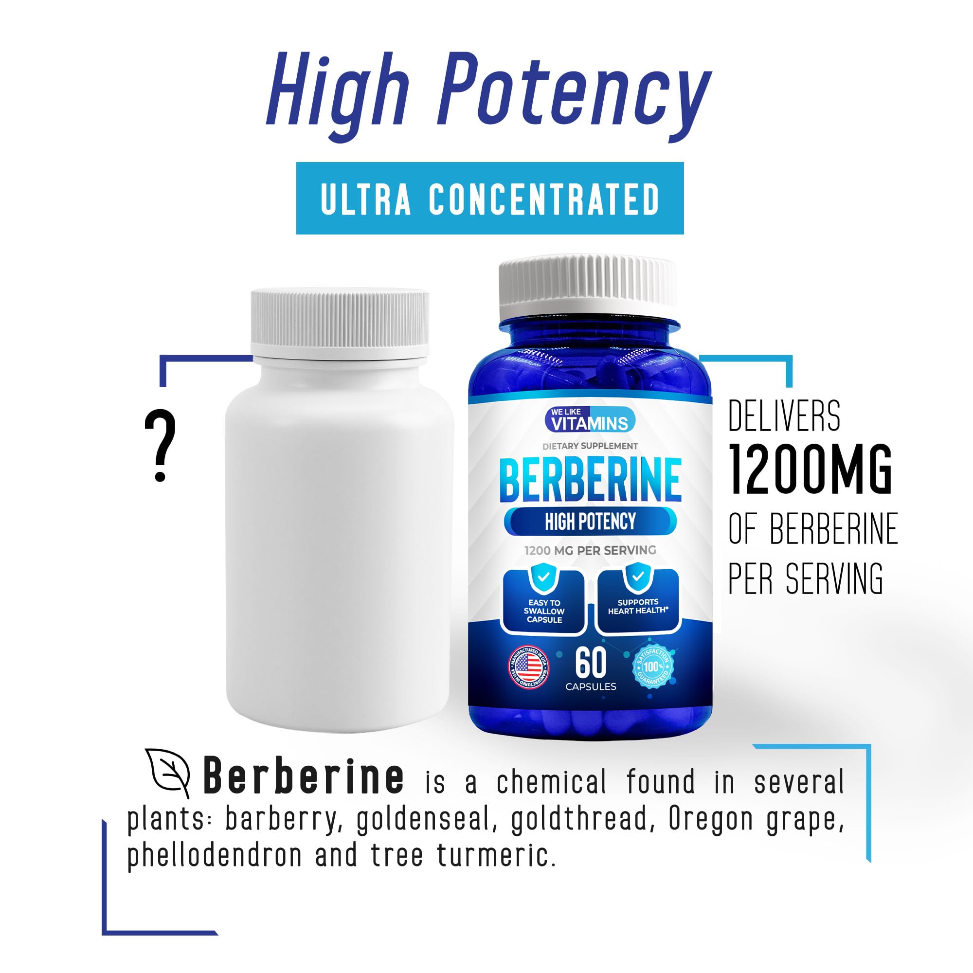 Foto 4 | Suplemento We Like Vitamins Max Strength Berberine 1200 mg - Venta Internacional