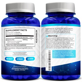 Foto 6 | Suplemento We Like Vitamins Max Strength Berberine 1200 mg - Venta Internacional