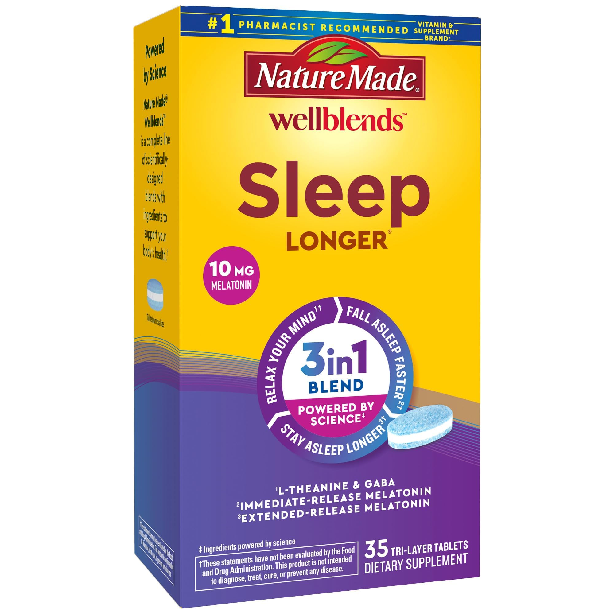 Foto 2 pulgar | Suplemento Nature Made Wellblend Sleep Longer - Venta Internacional