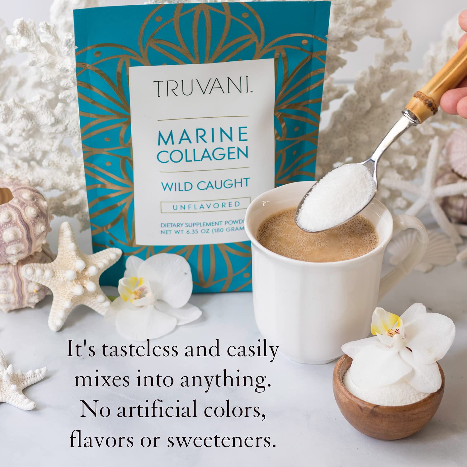 Foto 5 pulgar | Proteína de Colágeno en Polvo Truvani Wild Caught 180 ml - Venta Internacional